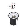 uxcell 5pcs, 6mm D Type Potentiometer Control Knobs for Electric Guitar Acrylic Volume Tone Knobs Black, White