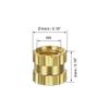 TOP-VIGOR 100Pcs Threaded Insert Knurled Nuts, M3 x 4mm x 4mm OD Brass Female Thread Knurled Nuts, Embedment Nut Insert for 3D Printer
