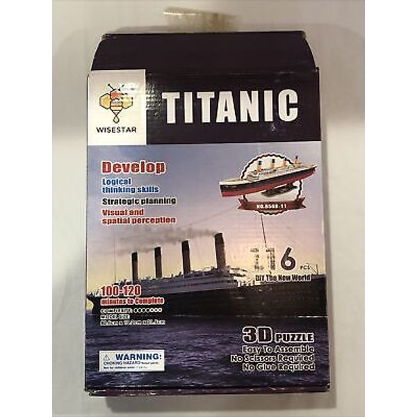 WISESTAR Large Titanic 3D Puzzles Model for Adults and Kids, 116PCS NO. B568-11