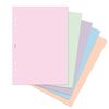 A5 Size 100 Sheets Blank Plain Assorted notepaper 6-Ring Organiser Refill Insert | Value Pack | Filofax A5 Compatible