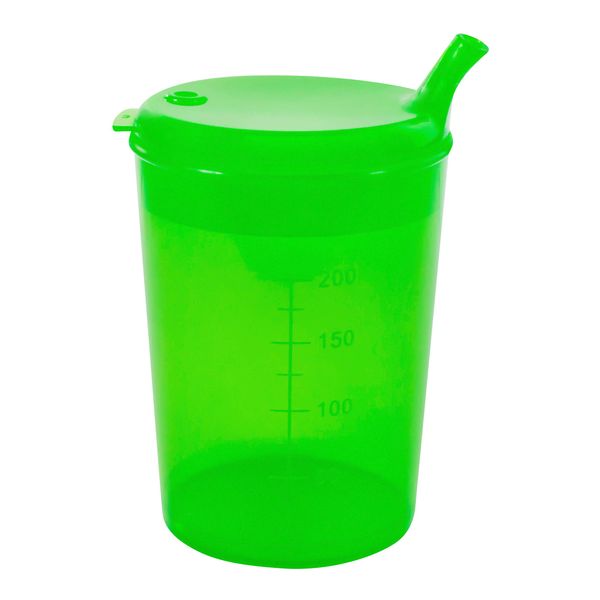 250 ml Beaker, Set of 1 Base + 2 Lids (1 x Opening Piece 12 x 10 mm, and 1 x Opening Piece in 4 x 4 mm), in Various Sizes Colours by Medi-Inn.