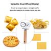 Pastry Double Cutter Wheel,Dual-Head Baking Tool for Home and Kitchen Use,Ravioli Cutter
