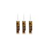 3 x EVERBUILD WHITE 115 G.P. Building Mastic Pointing Sealant Waterproof