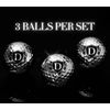 CybGene Personalized Golf Balls for Men, Unique Golf Gifts, 4 Pack, Silver