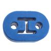 Universal Blue 2 Hole Exhaust Rubber Mount Hanger Heavy Duty Bushing Support