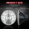Pair 7'' Round LED Headlights For Freightliner Coronado 2001-2016 Century Class