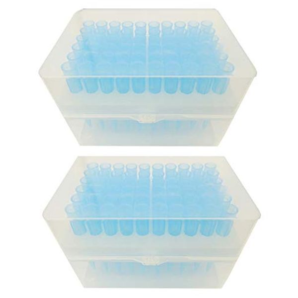 051 PPLS Pipette Tips for Micro Pipettes, Blue, 1000μl, 60 Packs x 2 Boxes