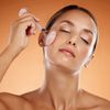 Deluxe Face Roller Massager - Rose Quartz