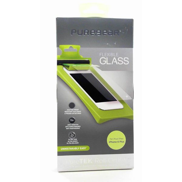 PureGear PureTek Roll-On Screen Shield Kit for iPhone 6s Plus/6 Plus Flexible Glass