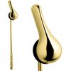Qualihome Toilet Handle Replacement (Brass Polished, Front Mount)