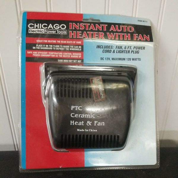 CHICAGO ELECTRIC POWER TOOLS  INSTANT AUTO HEATER WITH FAN  #36711