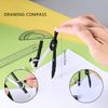 10PCS Maths Set, Geometry Compass Set, School Student Stationery Set Including Compasses Protractor Ruler Set Square Eraser Pencil Sharpener Replacement Pencil