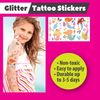 Glitter Tattoo Stickers/Temporary Glitter Tattoos Mermaid
