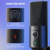 FIFINE USB Recording Condenser Microphone for Podcast Streaming Gaming Broadcast