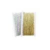 Flat Metallic Round Sequin Threaded Trim - Gold 5mm x 10m