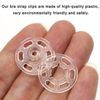 Flying Horse66 30 Sets Plastic Sew on Snap Fasteners, Transparent Press Studs Plastic Snaps Button, 21mm