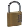 50mm Brass Combination Padlock/Lock/Security Shed Garage Door TE563