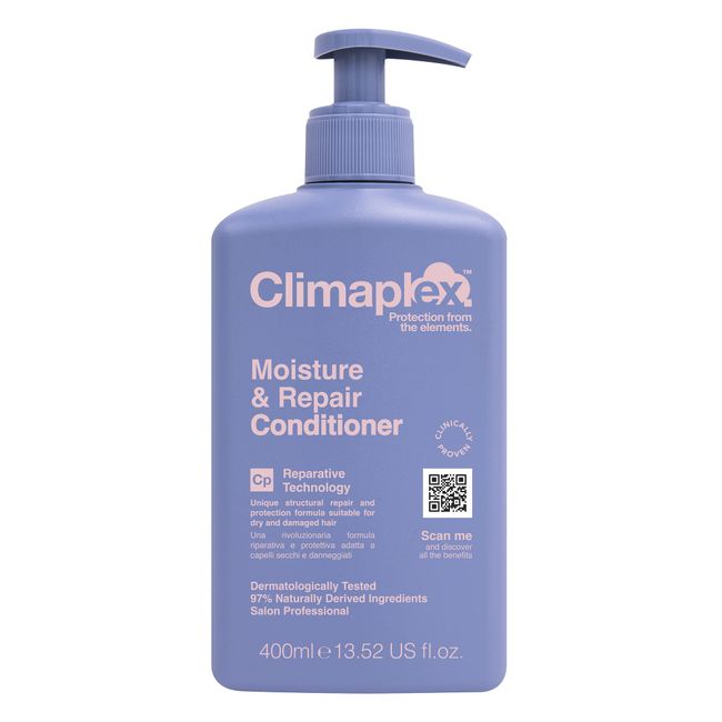 Climaplex Moisture and Repair Conditioner - Soothing, Purifying and Regenerating Properties - Contains Detangling Benefits - Adds Shine and Smooths Scalp - Suitable for All Hair Types - 13.52 oz