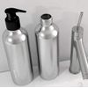3PCS Aluminum Lotion Pump Bottle with Black PP Pump Head Empty Refill Cosmetic Travel Sample Dispenser Holder Jar Makeup Cream Emulsion Bath Shower Gel Shampoo Container DIY Beauty Tool (120ml)