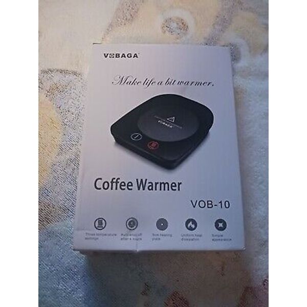 VOBAGA Coffee Mug Cup Electric Beverage  Warmer  Black New In Box