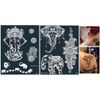 2 Sheets Elephant Tattoo Stencil Mandala Tattoo Template