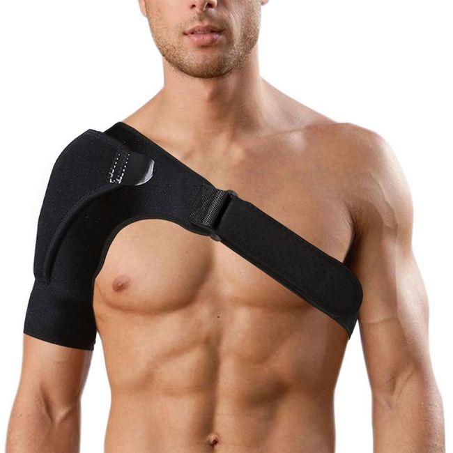 Shoulder Bandage Protector Brace Joint Pain Injury Shoulder Support Strap Training Sports Equipment Adjustable Left/Right