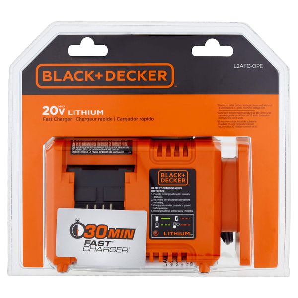 BLACK & DECKER L2ACF-OPE 20V MAX Lithium Ion Fast Charger
