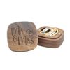 Mr and Mrs Engraved Wooden Ring Box, Wedding Ring Bearer Box