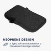 kwmobile Smartphone Shoulder Medium - 5.5" - Neoprene Smartphone Neck Protective Case Gray/White
