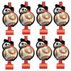 Star Wars Birthday Party Supplies Bundle Pack includes Party Blowouts BB8-16 Count