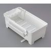 Dish Drying Rack for Kitchen Knives, Includes 2 Hooks, White