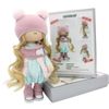 DIY Doll Sewing Kit Pattern Make your own Interior Tilda Rag Doll [Pompom]