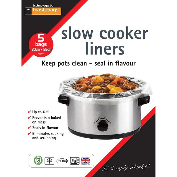 Slow cooker & Crock Pot Liners 5 pk - NEW