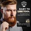 Beardilizer Beard Comb 100% Natural Buffalo Horn, 1 Count