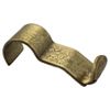 Floral Design Polished Brass Picture Hook