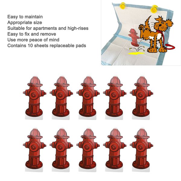 10pcs Fire Hydrant Dog Pee Pad Trainer Stylish Pet Potty Guide ERT