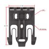 Safariland QLS19 Quick Duty Holster Locking Fork System (Black) Small