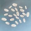 Carufin 24Pcs White V-shape French False Nails Long Coffin Nail Acrylic False Nail Press on Nails Ballet Artificial Nail for Women Girls