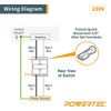 POWERTEC 71672 Safety Paddle Switch - Dual Voltage 125/ 250v Smart Switch for