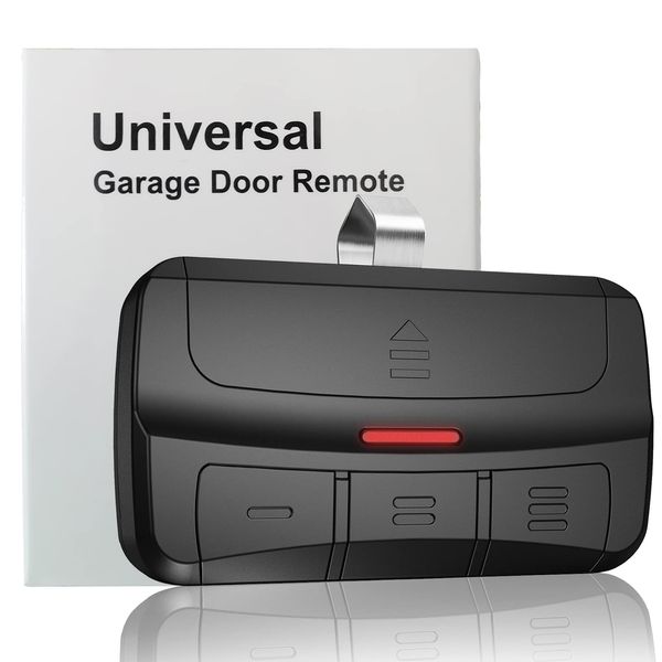 Universal Garage Door Opener Remote Compatible with LiftMaster Chamberlain Genie Craftsman Linear Wayne Dalton Overhead Garage Door Opener has Learn Button or Dip Switch Replacement for 1983-Current