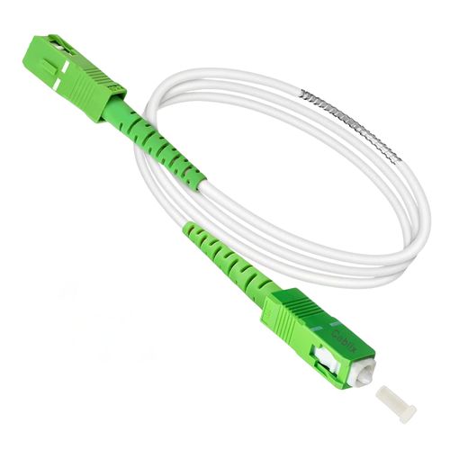 SC/APC to SC/APC Patch Cord Optical Armored Single Mode Simplex 3.0mm, Fiber Optic Cable for High-Speed Networking (3.0m, 10ft)