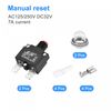 sourcing map Overload Protection Kit 7A AC125/250V DC32V Thermal Circuit Breaker Set of 2