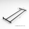 Wall Mounted Gym Ball Holder Balance Ball Organizer Pilates Fitness Studio Gym Yoga Organizer Storage Rack, 124CM Black