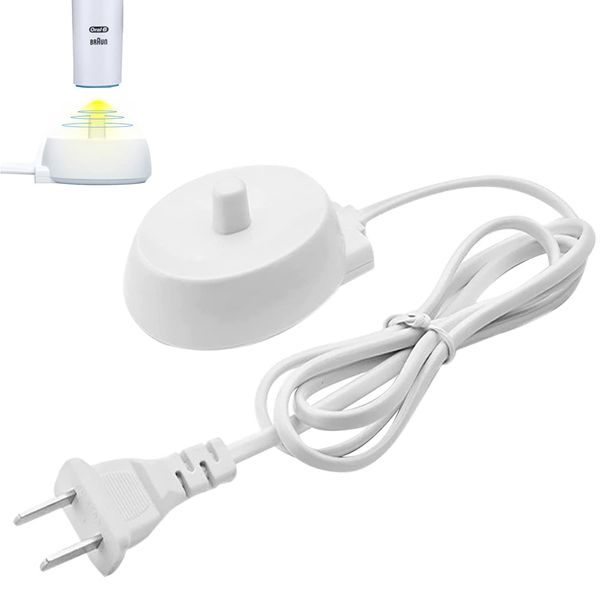 for Braun Oral-B Electric Toothbrush Replacement Charger，for Oral-B Model 3757 Waterproof IPX7 Inductive Charging Adapter,Portable Travel