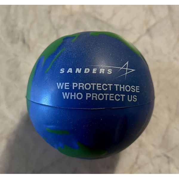 Sanders Assoc. World Globe Stress Ball We Protect Those Who Protect Us Vintage