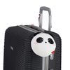Legami - Travel Pillow with Night Mask, Panda Zip Closure, Space Saver, Hook for Convenient Carry, Small Pocket on Back, 16 x 16 cm