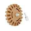 Partuto 1 Pc 4" Universal Car Eraser Wheel Thickness 20mm - Rubber Brown