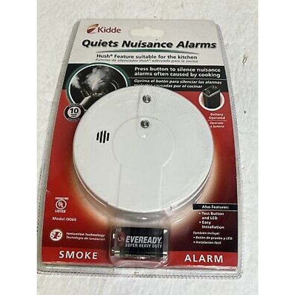 Kidde Smoke Alarm Quiet Nuisance Alarms Easy Model: i9060 New Sealed