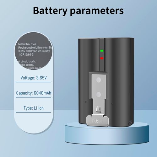 4-Pack 6040mAh V4 for Ring Battery, Compatible with Ring-Doorbell-Camera 2/3/4/3plus, Stick Up Camera (2nd and 3rd Gen), for Spotlight Cam and Peephole Cam, Upgrade Rechargeable 3.65V 6040mAh Battery