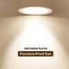 Diffusion Plates 20Pcs Light Diffuser Panel Downlight Diffusion Plate PC Diffusion Sheet Shading Plate for Home Bedroom Office Video Shooting Downlight Diffusion Plates
